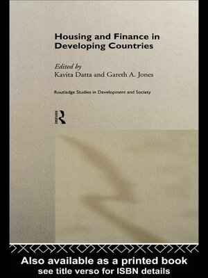 cover image of Housing and Finance in Developing Countries